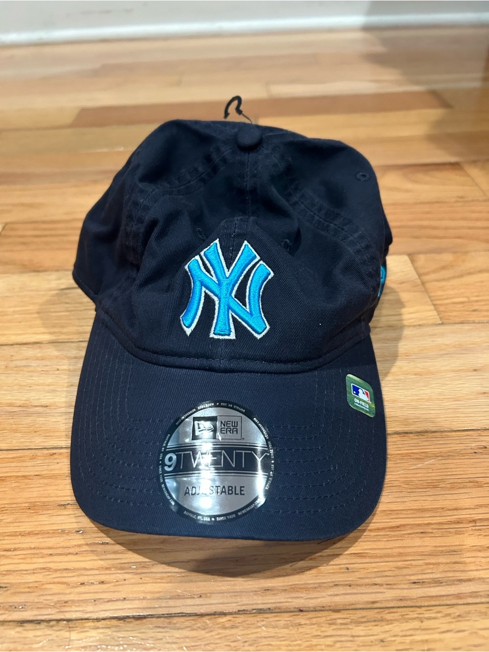 New Era Navy Cap with Bright Blue NY Logo
